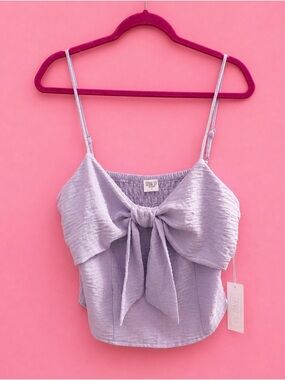 Sienna Sky Lavender Tie-Front Camisole